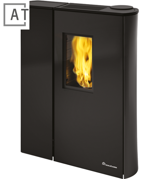 Edilkamin Cherie Slim 9+ en verre noir