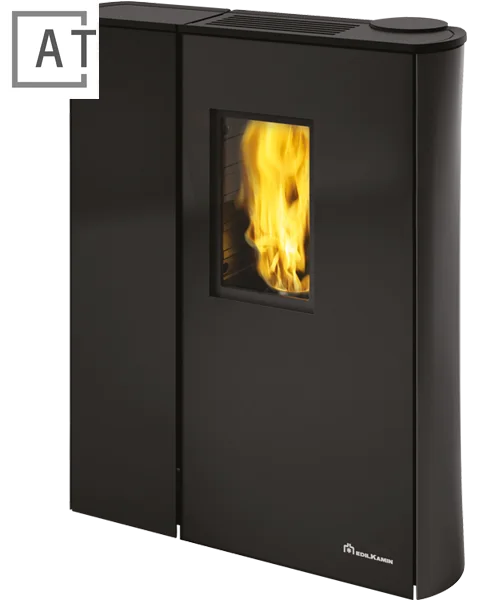 Edilkamin Cherie Slim 9+ en verre noir