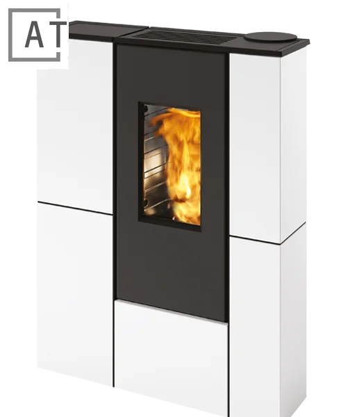 Edilkamin Tratto 9+ en acier blanc