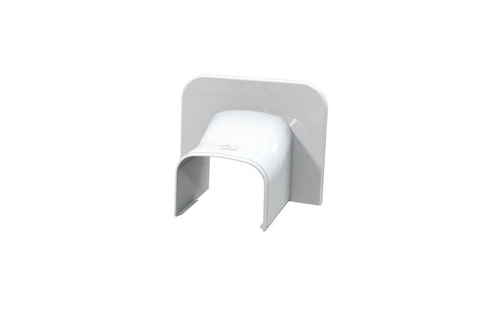 Passe-mur d'angle Tecnosystemi Optima TA blanc